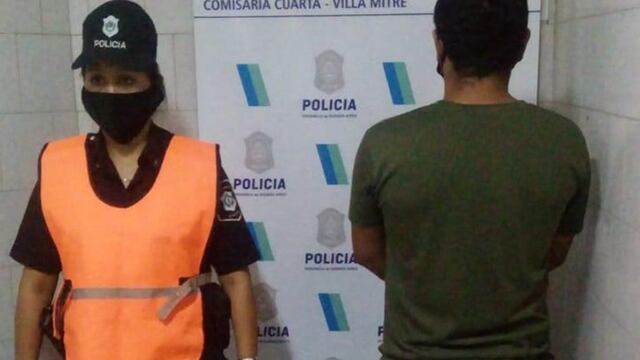 Golpeó a una mujer y fue detenido
