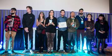 Los principales ganadores de la noche de premiación del octavo Festival Internacional "Cine de las Alturas" que finaliza este domingo en Jujuy.