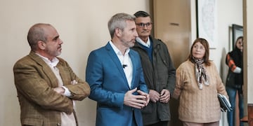 Frigerio estuvo acompañando a los auditores de la ANSES en la Caja de Jubilaciones de Entre Ríos.