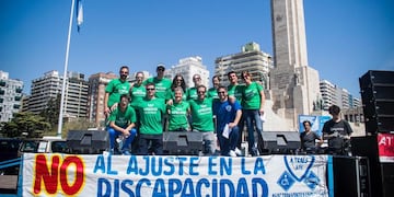 Protesta de sectores de la discapacidad