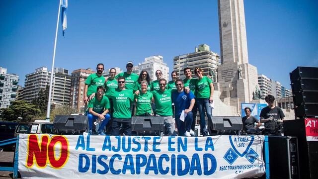 Protesta de sectores de la discapacidad