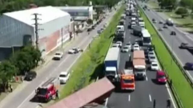 El choque. (Gentileza La Nación)