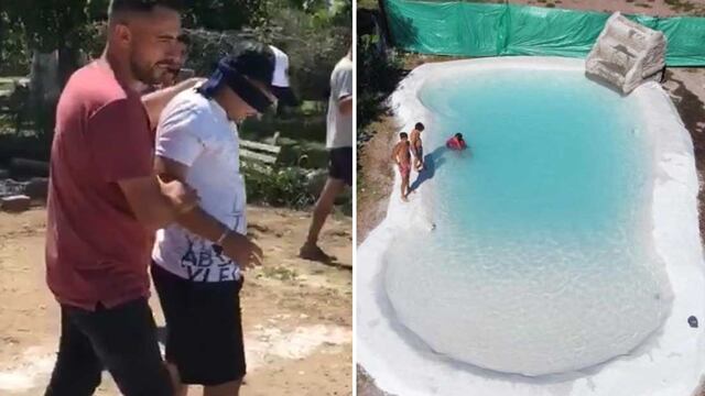 Francisco Benítez y un regalo que lo sorprendió.