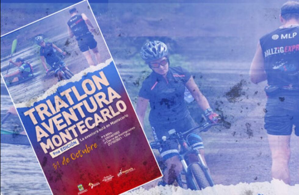Se viene la 9º edición del “Triatlón Aventura” en Montecarlo