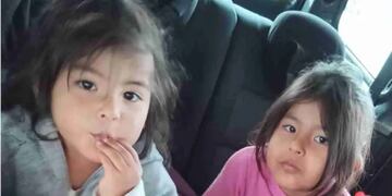 Daiana Katerine Martínez Ramírez y Milagro Belén Martínez Ramírez, las menores que podrían haber sido traídas a Jujuy y son buscadas por el Juzgado de Familia 5 de Mar del Plata.