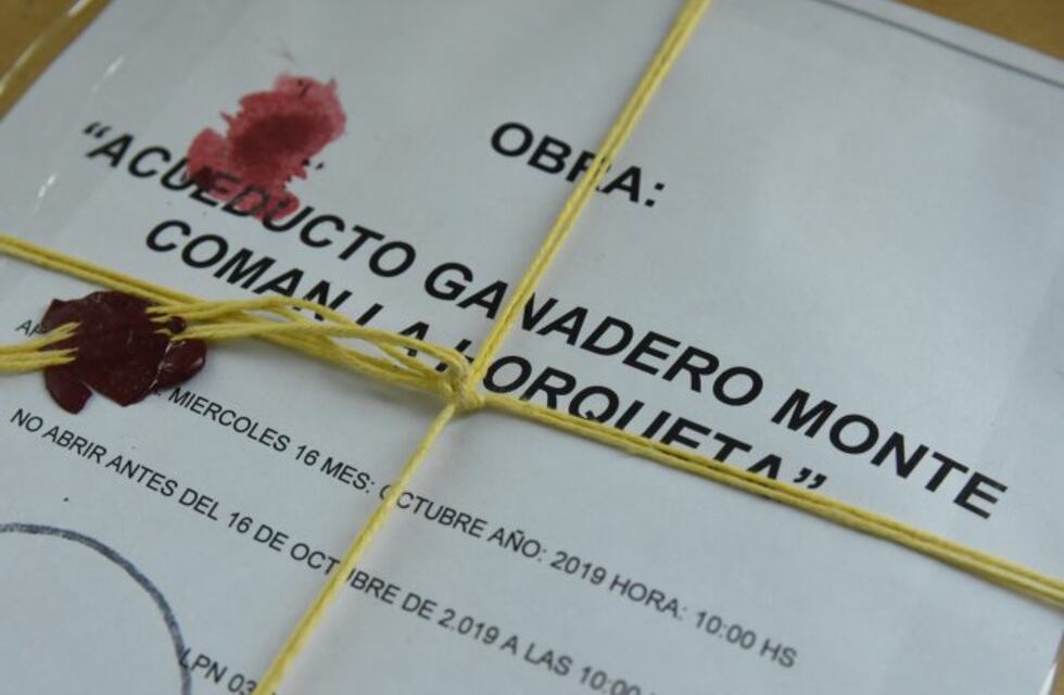 Tres empresas pujan por la construcción del acueducto Monte Comán-La Horqueta