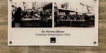 Homenaje de la UNR a Hermes Binner
