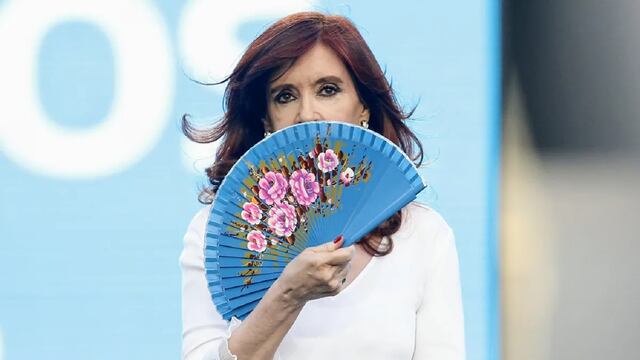 La vicepresidenta Cristina Fernández de Kirchner