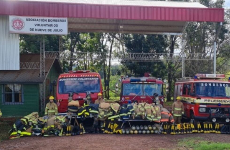 La Asociación de Bomberos Voluntarios de 9 de Julio recibe importante donación de la Fundación 911 de Estados Unidos