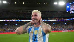 Rodrigo de Paul habló luego de ganar la Copa América y se mostró muy feliz por lo conseguido. (Prensa selección argentina)