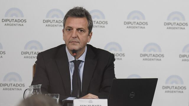 Sergio Massa anunció los resultados del "dólar soja" de septiembre. Foto: Federico López Claro.