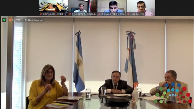 El presidente de la Cámara baja, Angel Giano, y diputados y diputadas participaron de una reunión convocada por la Comisión de Legislación General del Senado que preside la senadora Claudia Gieco