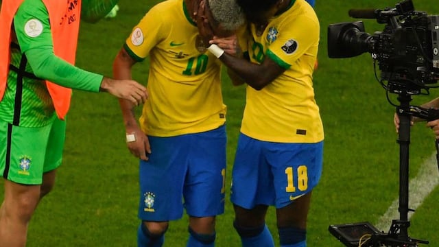 Neymar lloró tras perder la final de la Copa América.