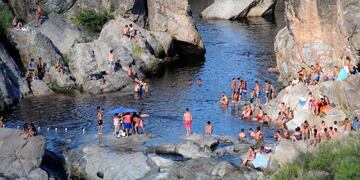 Nido del Águila. Un joven falleció este sábado en el río Mina Clavero. (Municipalidad de Mina Clavero)