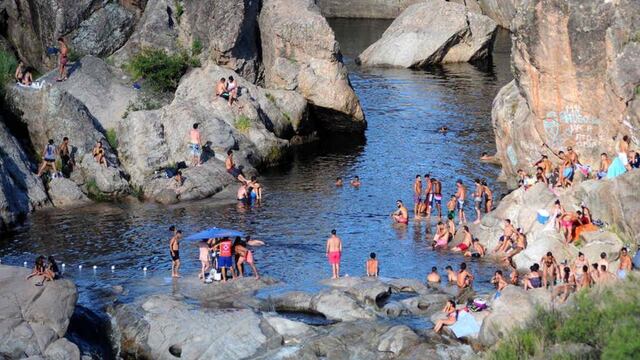 Nido del Águila. Un joven falleció este sábado en el río Mina Clavero. (Municipalidad de Mina Clavero)