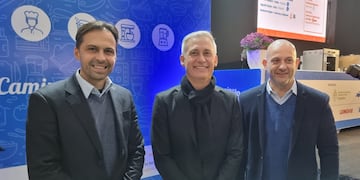 Sebastián Boldrini, Esteban Avilés y Daniel Gómez Gesteira.