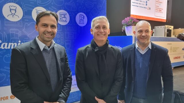 Sebastián Boldrini, Esteban Avilés y Daniel Gómez Gesteira.