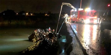 El accidente ocurrió a las 4.30 de hoy.