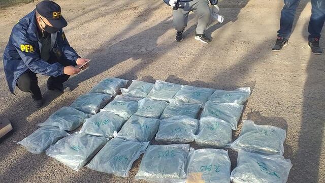 El secuestro de droga se realizó en la provincia de Formosa.