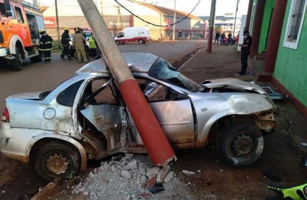 Fue excarcelado el joven que conducía ebrio y protagonizó  un accidente en Puerto Iguazú