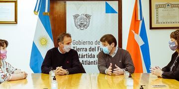 El gobernador Melella recibió al ministro de nación Gabriel Katopodis