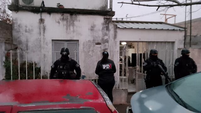 Allanamiento en donde detuvieron a un hombre por amenazas