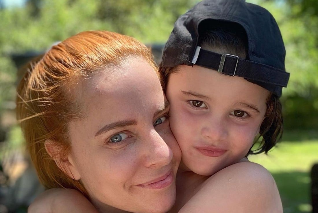 Agustina Kämpfer y su hijo Juan (Instagram).