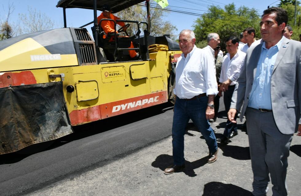 Jaldo supervisó la repavimentación de la Ruta Provincial N° 307