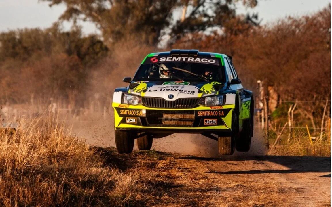 Germán Hubmann (Skoda Fabia) alcanzó en San Francisco su primera victoria en la categoría mayor del Rally Cordobés, tras dominar las dos etapas. (Prensa Rally Cordobés).