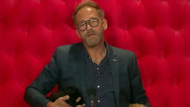 Antes de irse de Gran Hermano, el papá de Nacho maltrató a uno de los perritos y el video se hizo viral. (Captura de pantalla)