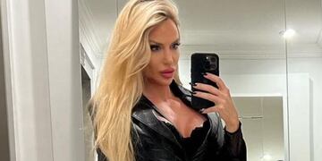 Luciana Salazar y su look de transparencias. / instagram