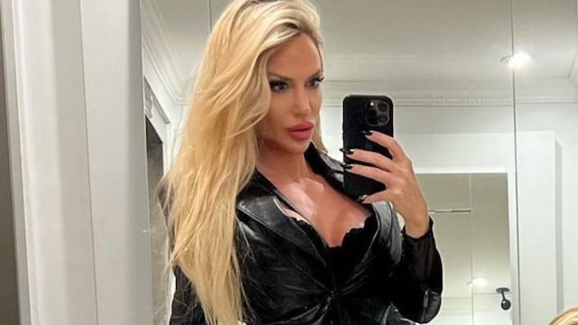 Luciana Salazar y su look de transparencias. / instagram