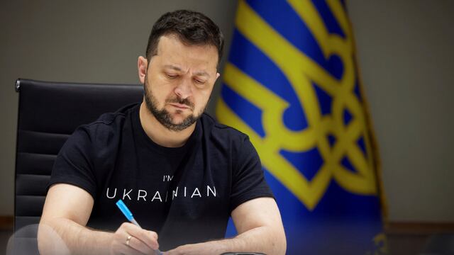 Finalmente, el presidente ucraniano, Volodímir Zelenski, no podrá reunirse con los líderes del Mercosur. Foto: Prensa Presidencial de Ucrania.