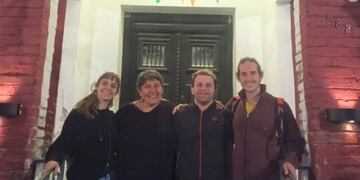 Talleristas: Ornella Rossa (Yoga), Maricel López, presidenta de la Asoc. Civil Tiza y Karbón Espacio Cultural, Franco Rodríguez (Inglés) y Matías Masin (Murga).