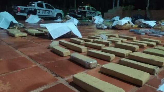 Secuestran importante cargamento de marihuana en Pozo Azul.