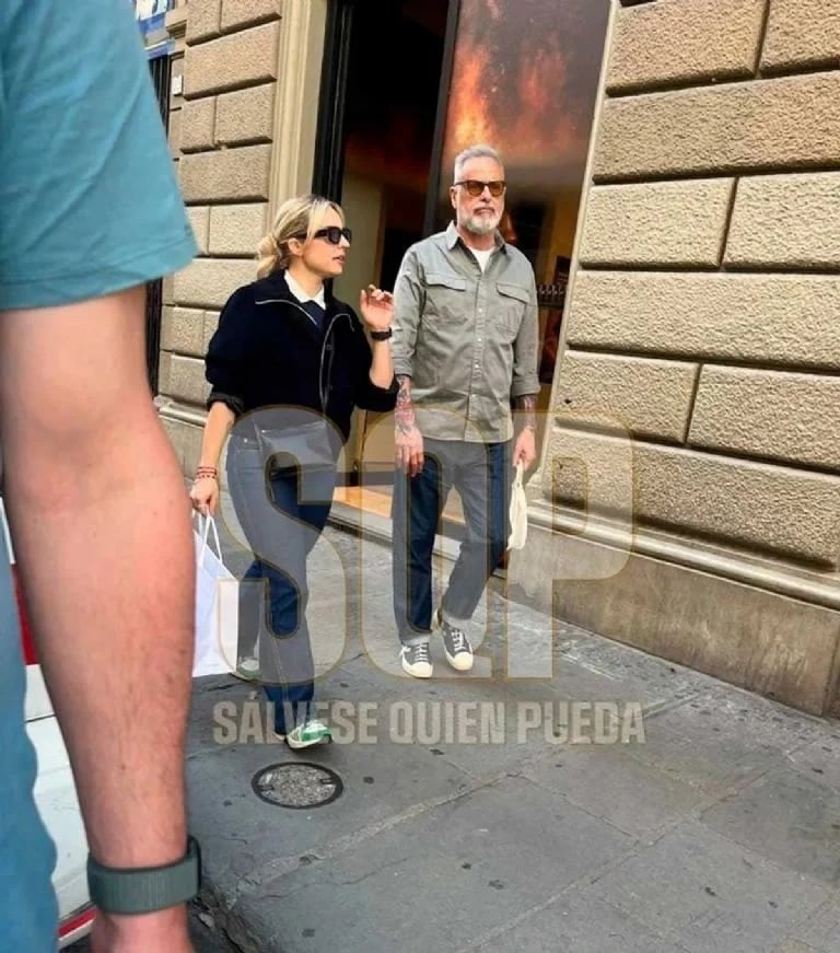 Jorge Rial y María del Mar Ramón en Italia.