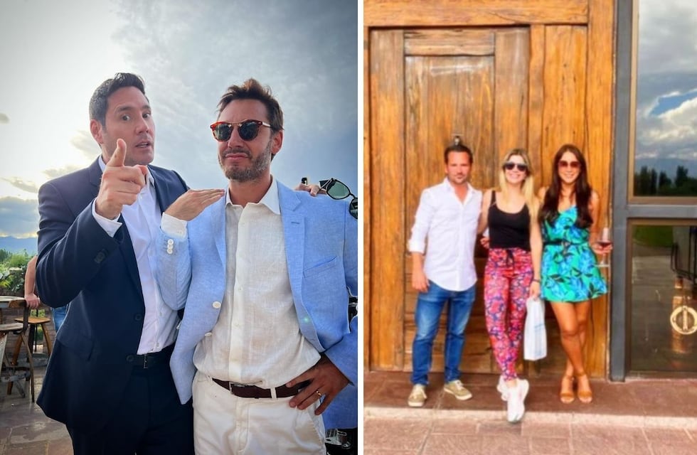 Benjamín Vicuña y Laurita Fernández grabaron escenas de una boda en una bodega de Mendoza