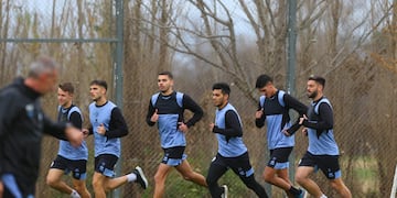 Belgrano terminó la licencia y se puso a trabajar en Villa Esquiú este lunes. Por la tarde, se fueron a Río Segundo (Prensa Belgrano).