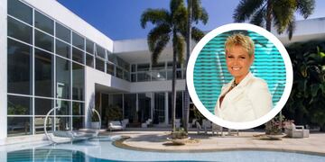 Una selva en el living, playa y catorce baños: cómo es la lujosa mansión de Xuxa en Río de Janeiro.