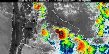 Gran parte de la provincia del Chaco está bajo alerta por tormentas.