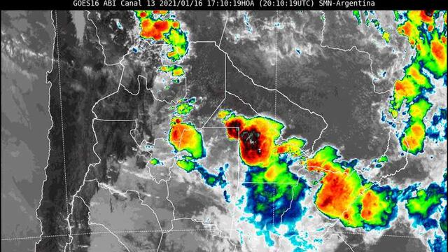Gran parte de la provincia del Chaco está bajo alerta por tormentas.