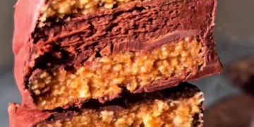Alfajor sin harina ni azúcar.