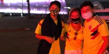 La familia colombiana que viajó a Brasil sin saber que estaba prohibida la presencia de público en los estadios.