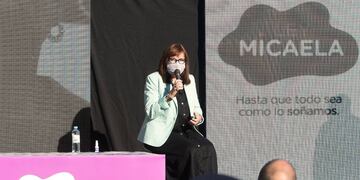 La ministra de Gobierno, Justicia y Derechos Humanos, Celia Arena, convocó a una conferencia de prensa.