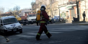 Incendio en Barracas. (Foto: Clarín)