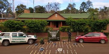 Efectivos de Gendarmería Nacional secuestraron 130 kilogramos de marihuana.