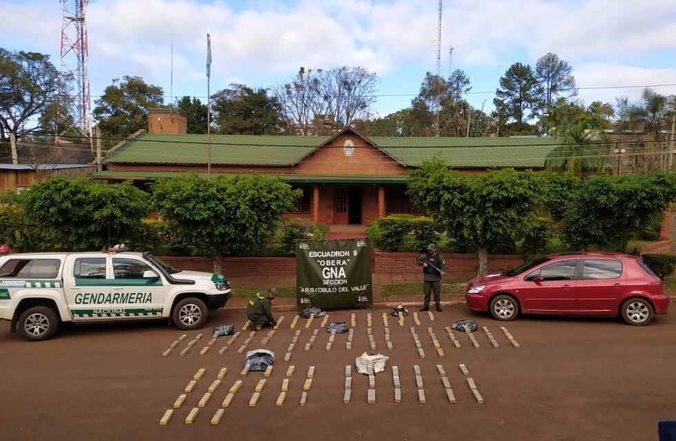 Efectivos de Gendarmería Nacional secuestraron 130 kilogramos de marihuana
