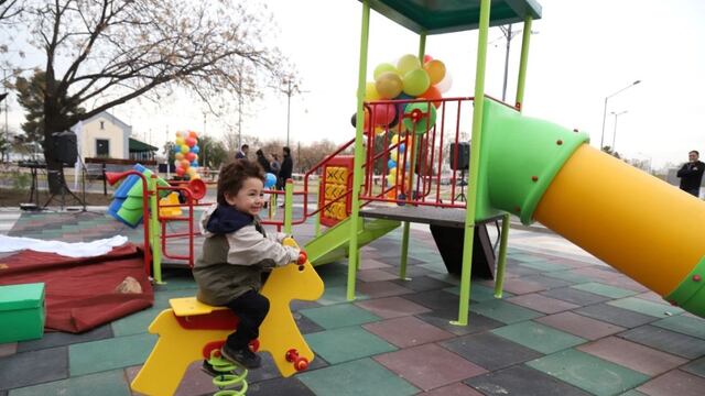 San Rafael cuenta con una Plaza de la Primera Infancia. Una iniciativa de Fudnación Arcor con la comuna.
