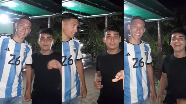 Nahuel Molina se prestó para hacer un gracioso video junto a su sobrino en Embalse.