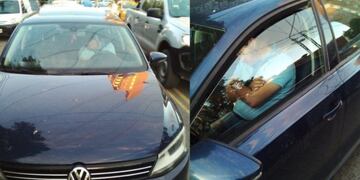 Un hombre se durmió mientras conducía su auto en pleno centro de Neuquén.